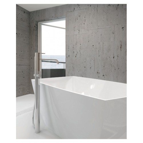 Vayer laisvai pastatoma akmens masės vonia GEMINI 146 x 74 cm balta