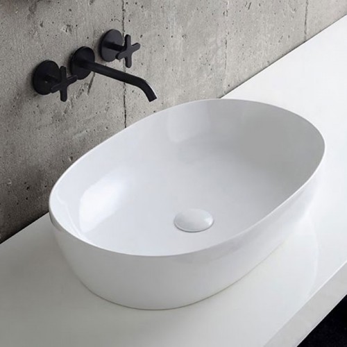 Azzurra Elegance 60x40 cm pastatomas ant stalviršio praustuvas