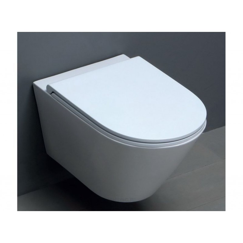 Azzurra Forma EasyClean 54x37xH34 pakabinamas klozetas su lėtaeigiu dangčiu
