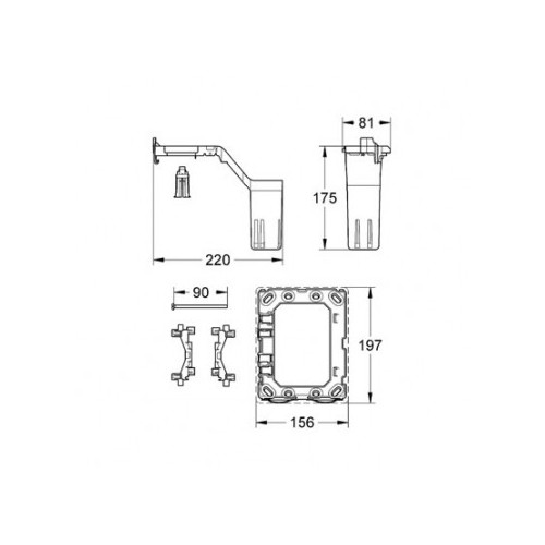 Grohe Fresh rinkinys potinkiniam WC gaiviklio talpinimui
