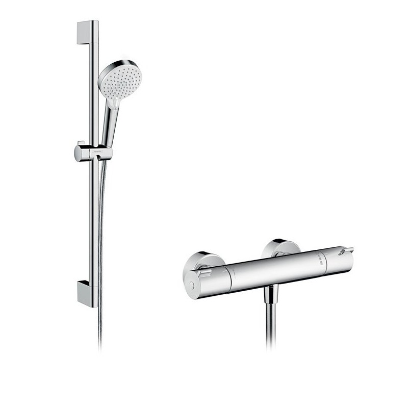 Hansgrohe Ecostat 1001 CL termostatinis maišytuvas su Crometta Vario dušo komplektu, 27812400
