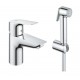 Grohe Bauedge praustuvo maišytuvas su bidete dušeliu, chromas, 23757001