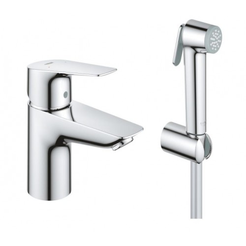 Grohe Bauedge praustuvo maišytuvas su bidete dušeliu, chromas, 23757001