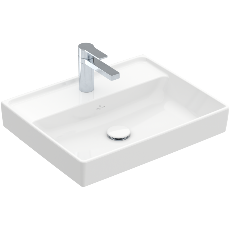 Villeroy&Boch Collaro pakabinamas praustuvas 55x44 cm, baltas blizgus