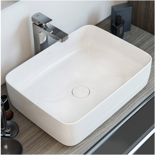Roca Inspira Square FINECERAMIC® praustuvas dubuo 50x37 cm