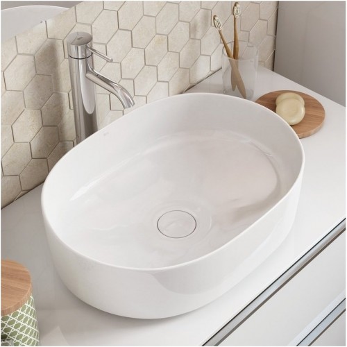 Roca Inspira Round FINECERAMIC® praustuvas dubuo 50x37 cm