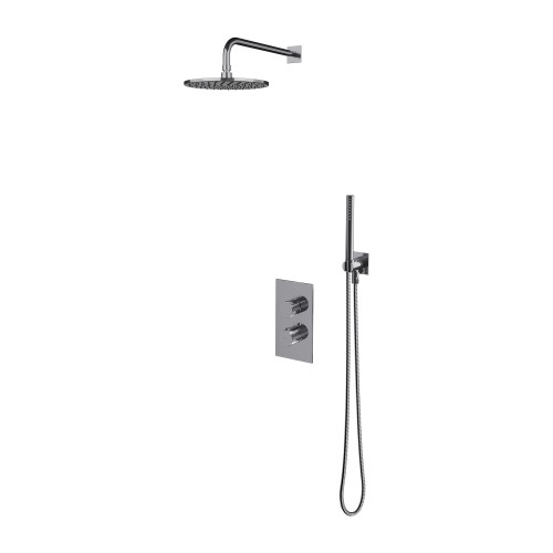 Omnires Contour potinkinė termostatinė dušo sistema, chromas, SYSCT11CR