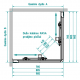 Brasta Glass kvadratinė dušo kabina Rasa 80x80 cm, stiklo spalva pasirinktinai