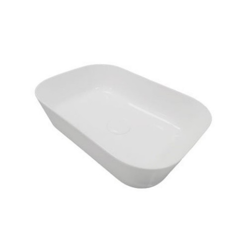 HATRIA HAPPY HOUR SLIM 18:00 S ALCHEMY 55x38 cm keramikinis baltas matinis praustuvas