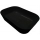 HATRIA HAPPY HOUR SLIM 18:00 S ALCHEMY 55x38 cm keramikinis juodas matinis praustuvas