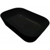 HATRIA HAPPY HOUR SLIM 18:00 S ALCHEMY 55x38 cm keramikinis juodas matinis praustuvas