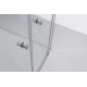 Brasta Glass kvadratinė dušo kabina Erika Plius 90x90 cm, stiklo spalva pasirinktinai