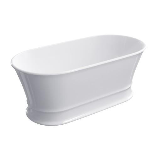 Omnires Classica M+ laisvai pastatoma vonia 160x79 cm, blizgi balta, CLASSICAWWBP
