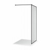 Brasta Glass dušo sienelė Dija 120 cm Nero Frame, stiklas skaidrus