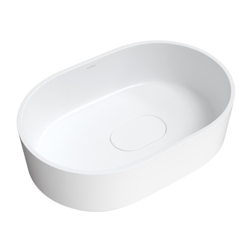 Omnires Cadence M+ ant stalviršio montuojamas praustuvas 62x42 cm, matinis baltas, CADENCE620BM