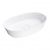 Omnires NEO M+ pastatomas ant stalviršio praustuvas 60x36 cm, baltas blizgus, NEOUNBP