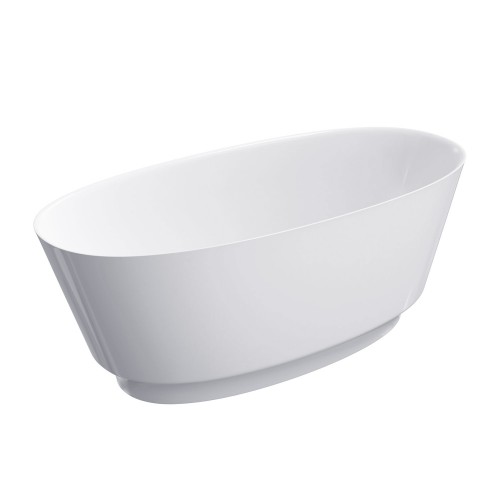 Omnires NEO M+ laisvai pastatoma vonia 158x72 cm, balta blizgi, NEO158WWBP