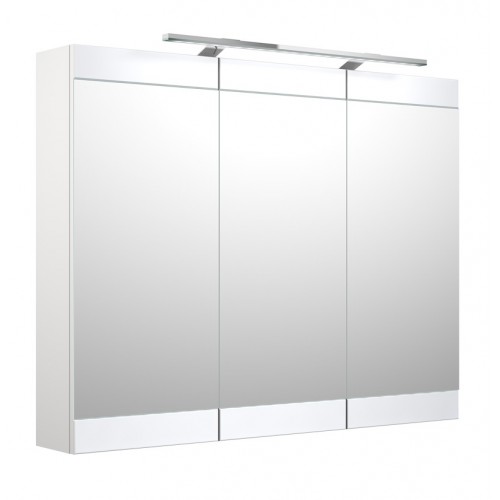 RB Serena Retro veidrodinė spintelė su LED apšvietimu, IP44, balta blizgi, 100x70 cm, 1302711