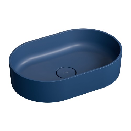 Omnires OVO M+ Midnight blue pastatomas ant stalviršio praustuvas 55x36 cm, OVOUNMB