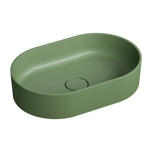 Omnires OVO M+ Olive pastatomas ant stalviršio praustuvas 55x36 cm, OVOUNOL