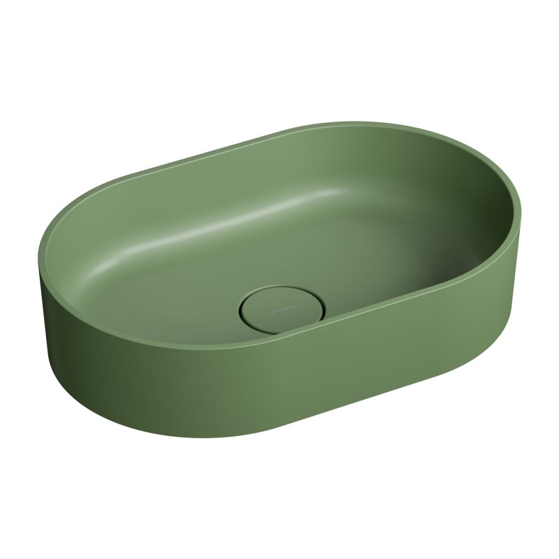 Omnires OVO M+ Olive pastatomas ant stalviršio praustuvas 55x36 cm, OVOUNOL