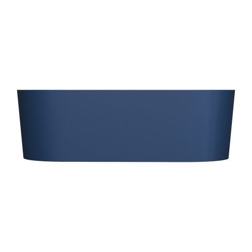 Omnires Ovo M+ Midnight blue laisvai pastatoma akmens masės vonia 160x75 cm, OVOWWMB
