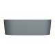 Omnires Ovo M+ Ash grey laisvai pastatoma akmens masės vonia 160x75 cm, pilka matinė, OVOWWAG