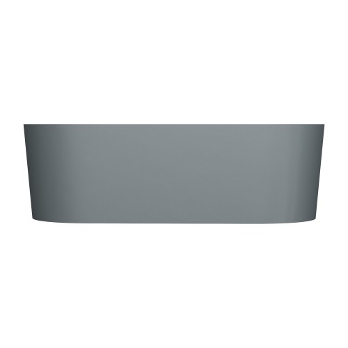 Omnires Ovo M+ Ash grey laisvai pastatoma akmens masės vonia 160x75 cm, pilka matinė, OVOWWAG