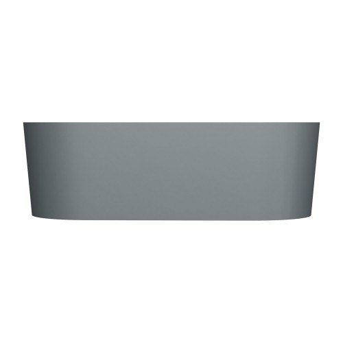 Omnires Ovo M+ laisvai pastatoma akmens masės vonia 160x75 cm, spalva ash grey