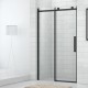 ROTH Project Line stumdomos dušo durys OBZD2, 120 cm, profilis juodas