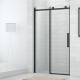 ROTH Project Line stumdomos dušo durys OBZD2, 140 cm, profilis juodas