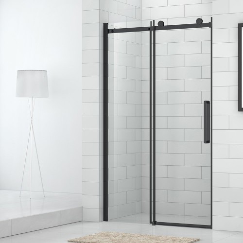 ROTH Project Line stumdomos dušo durys OBZD2, 140 cm, profilis juodas