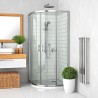 ROTH Lega Line pusapvalė dušo kabina LLR2 90x90 cm, su slankiojančiomis durimis