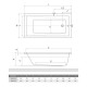 Roth Kubic Neo Short stačiakampė vonia 130x70 cm
