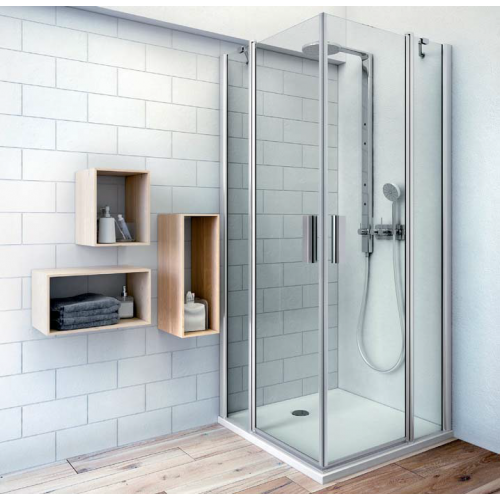 Roth kvadratinė dušo kabina su atveriamomis durimis TDO1+TDO1 100x100 cm