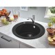 Grohe K200 50-C akmens masės plautuvė d 51 cm juodos spalvos