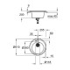 Grohe K200 50-C akmens masės plautuvė d 51 cm juodos spalvos