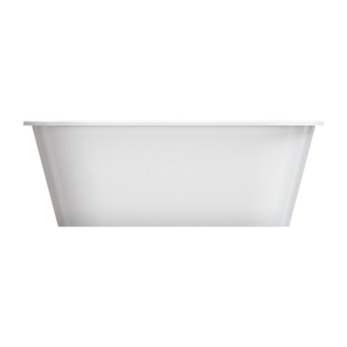 Omnires Paris M+ laisvai pastatoma akmens masės vonia 156x69 cm, blizgi balta