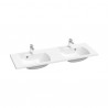 Ravak Classic 1300 dvigubas prausutvas 130x49 cm, baltas blizgus