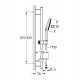 Grohe Rainshower SmartActive Cube 130 dušo komplektas, 26587LS0