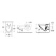 Villeroy&Boch Subway 3.0 Twist flush pakabinamas klozetas su soft close dangčiu, 4670TS01
