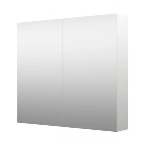 RB Milano veidrodinė spintelė be apšvietimo, balta matinė, 80 cm