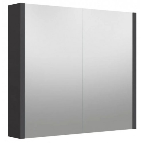 RB Urban veidrodinė spintelė be apšvietimo, pilka matinė, 75 cm