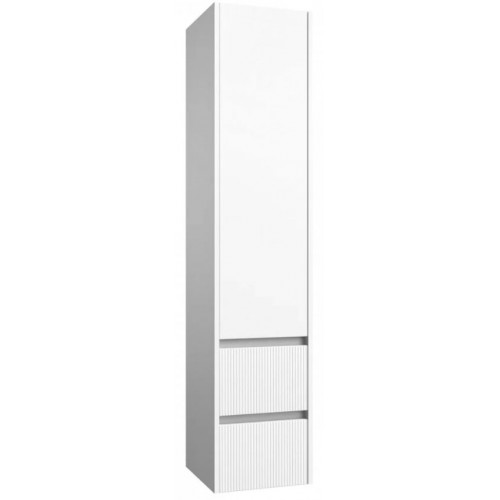 RB Urban ūkinė spintelė su vienom durelėm, dviem stalčiukais, aliuminio profiliu, balta matinė, 35 cm, 203521212