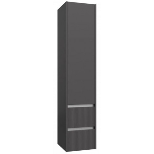 RB Urban ūkinė spintelė su vienom durelėm, dviem stalčiukais, aliuminio profiliu, pilka matinė, 35 cm, 203521205