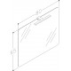 RB Eco veidrodis su šviestuvu LED, IP44, 4000K, 80x65 cm