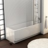 Stačiakampė vonia Ravak Chrome 150x70 cm, blizgi balta
