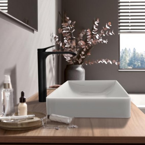 Hansgrohe Vivenis 250 aukštas maišytuvas praustuvui, juodas matinis