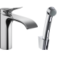 Hansgrohe Vivenis maišytuvas praustuvui su bidete dušeliu, chromas