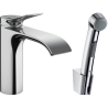 Hansgrohe Vivenis maišytuvas praustuvui su bidete dušeliu, chromas